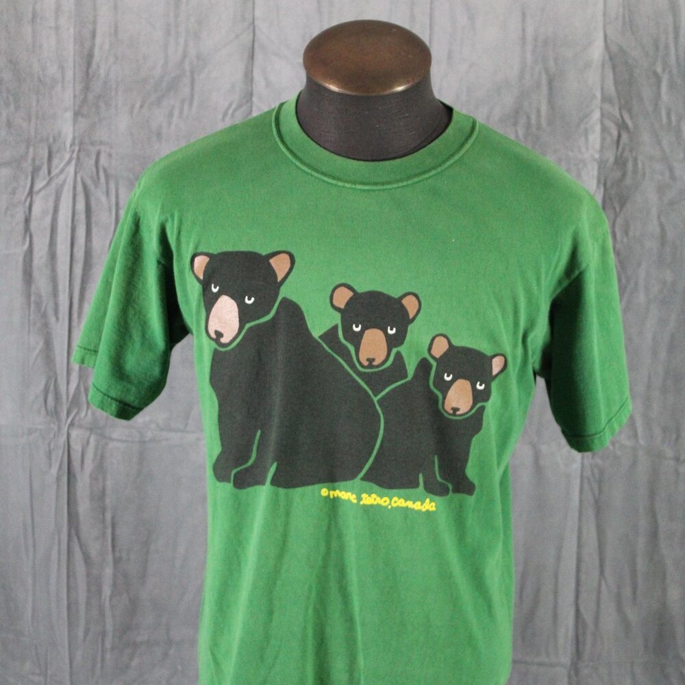 Vintage Graphic T-shirt - Marc Tetro 3 Bear Graphic - Men's Medium